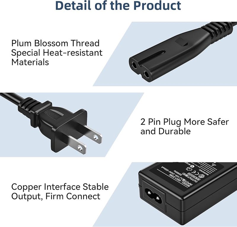 Philips Monitor Power Supply Cord 20V AC DC Adapter Charger for 278E1 278E1A 276E8V Models - Image 4